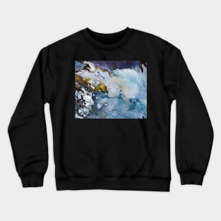 Under the Sea Fluid Acrylic Pour Crewneck Sweatshirt